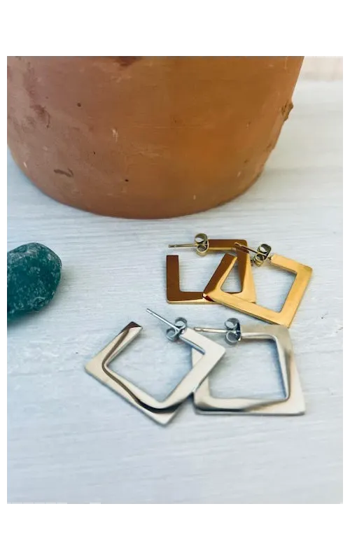Pendientes Cuadrados