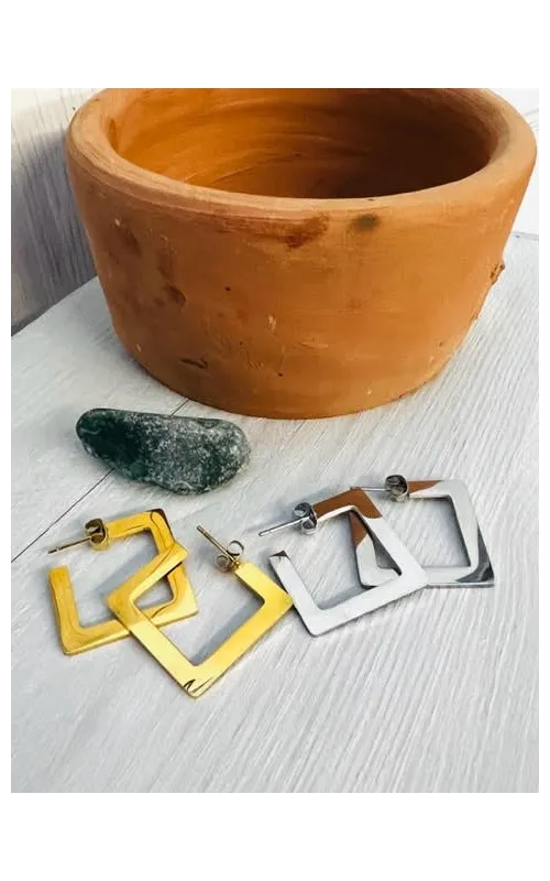 Pendientes Cuadrados