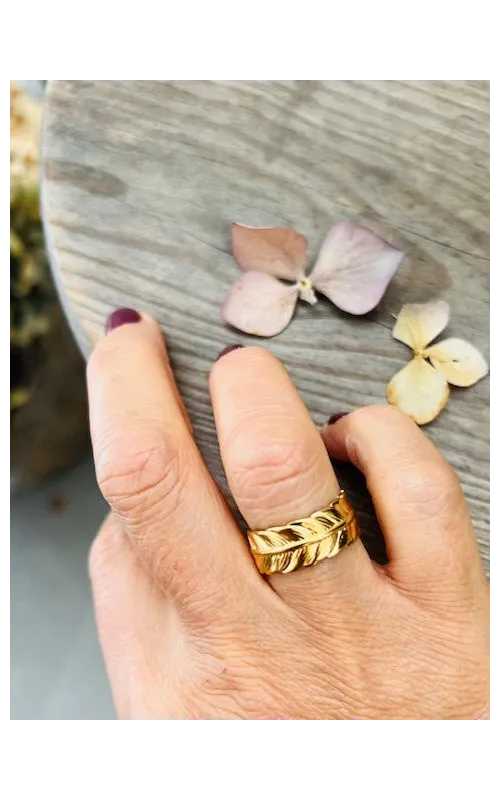 Anillo Ajustable Pluma