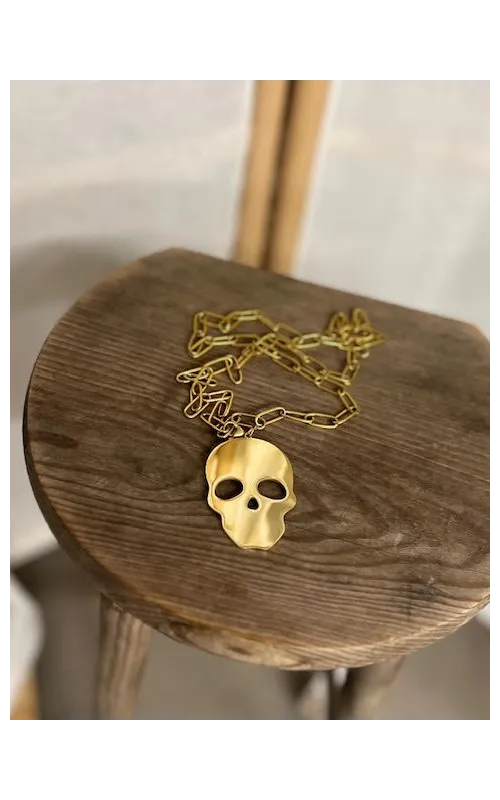 Collar Calavera Acero